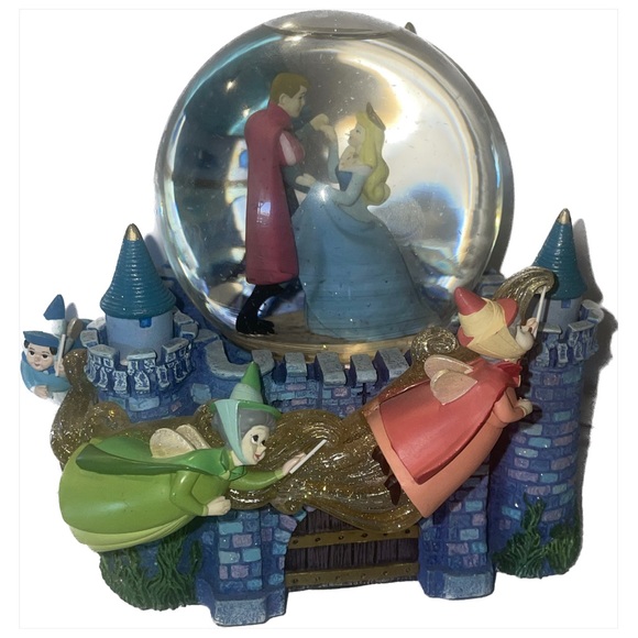 Disney Sleeping Beauty Musical Snow Globe Fairy Godmothers Once Upon the Dream - Picture 4 of 14
